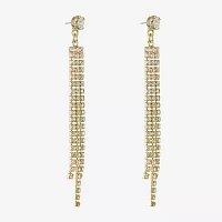 Bijoux Bar Gold Tone Glass Drop Earrings