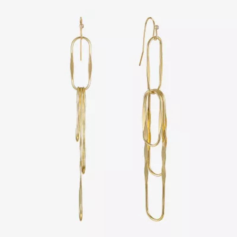 Bijoux Bar Gold Tone Drop Earrings