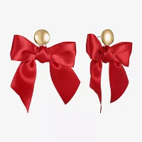 Bijoux Bar Gold Tone Bow Drop Earrings