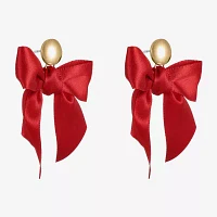 Bijoux Bar Gold Tone Bow Drop Earrings