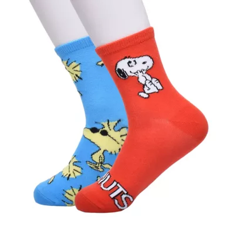 2-pc. Peanuts Snoopy Crew Socks Womens