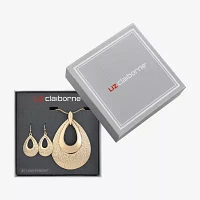 Liz Claiborne Pendant Necklace And Drop Earring Womens 2-pc. Jewelry Set