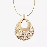 Liz Claiborne Pendant Necklace And Drop Earring Womens 2-pc. Jewelry Set
