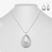 Liz Claiborne Pendant Necklace And Drop Earring Womens 2-pc. Jewelry Set