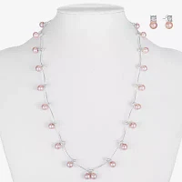 Monet Jewelry Collar Necklace And Stud Earring 2-pc. Simulated Pearl Set