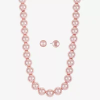 Monet Jewelry Collar Necklace And Stud Earring 2-pc. Simulated Pearl Jewelry Set