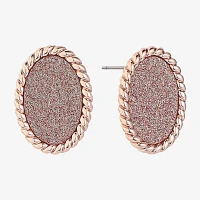 Monet Jewelry 18.2mm Oval Stud Earrings