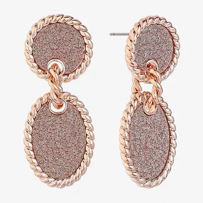 Monet Jewelry Oval Drop Earrings