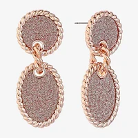 Monet Jewelry Oval Drop Earrings