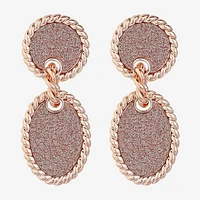 Monet Jewelry Oval Drop Earrings