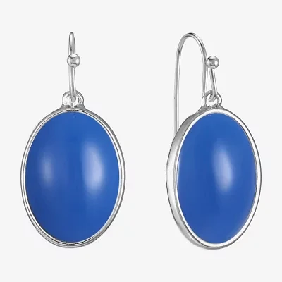 Liz Claiborne Womens Blue Drop Earrings