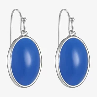 Liz Claiborne Womens Blue Drop Earrings