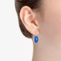 Liz Claiborne Womens Blue Drop Earrings