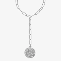Liz Claiborne Womens Glass 18 Inch Y Necklace