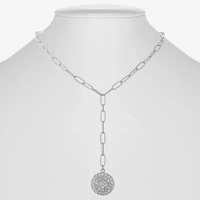 Liz Claiborne Womens Glass 18 Inch Y Necklace
