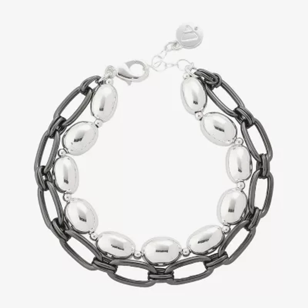 Liz Claiborne Layered Paperclip Strand Bracelets