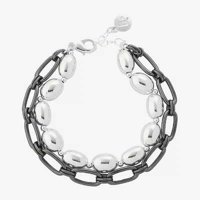 Liz Claiborne Layered Paperclip Strand Bracelets