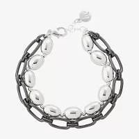 Liz Claiborne Layered Paperclip Strand Bracelets