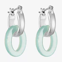 Liz Claiborne Womens 24.4mm Hypoallergenic Hoop Earrings