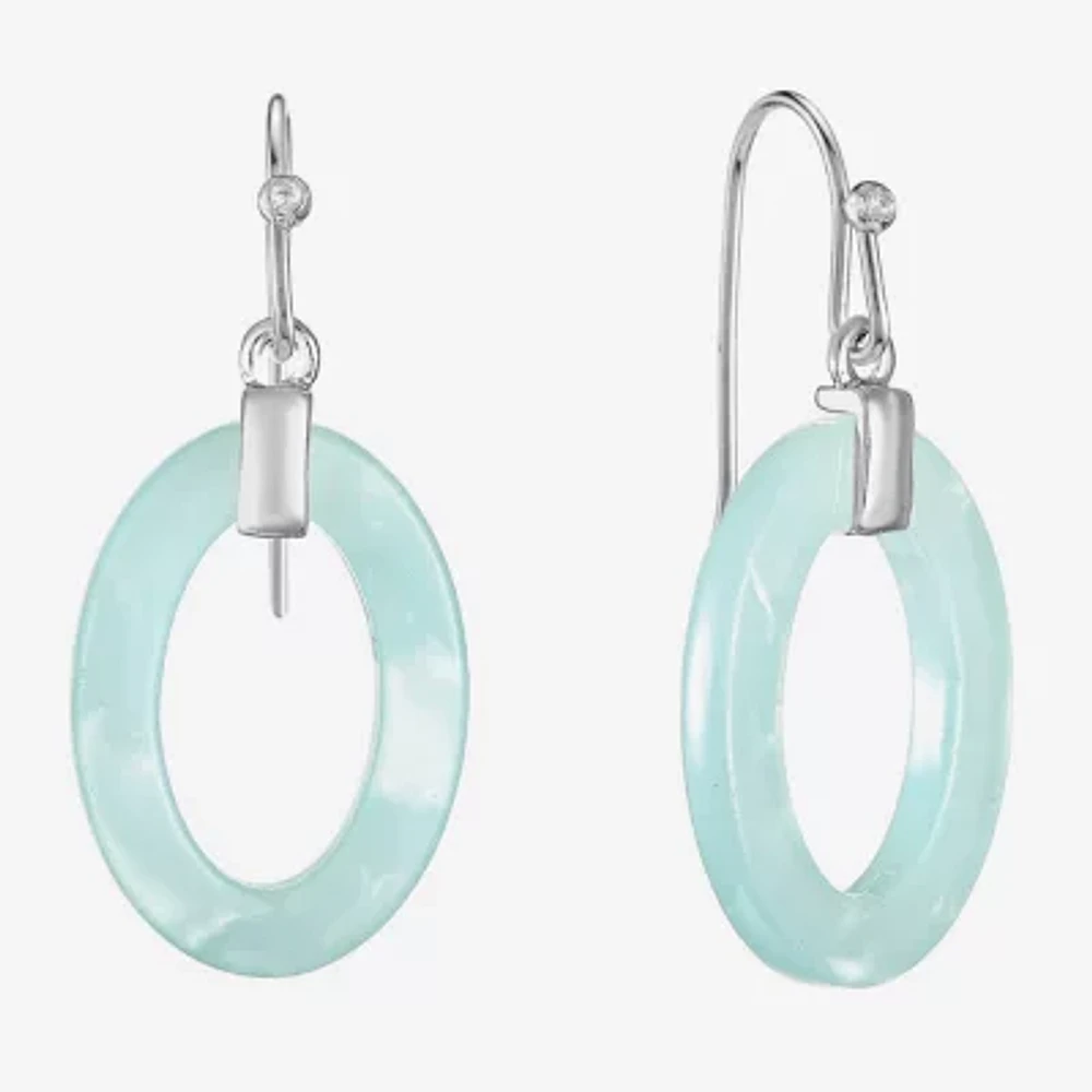 Liz Claiborne Link Womens Oval Drop Earrings