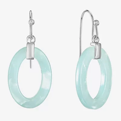 Liz Claiborne Link Womens Oval Drop Earrings