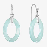 Liz Claiborne Link Womens Oval Drop Earrings