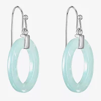 Liz Claiborne Link Womens Oval Drop Earrings