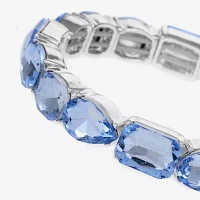 Monet Jewelry Glass Oval Stretch Bracelet