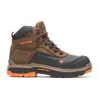 Wolverine Mens Overpass Waterproof Flat Heel Work Boots