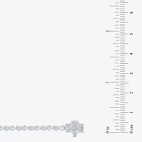 Floating Diamonds (F / Vs2) 5 CT. T.W. Lab Grown White Diamond 14K White Gold 7.25 Inch Tennis Bracelet