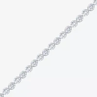 Floating Diamonds (F / Vs2) 5 CT. T.W. Lab Grown White Diamond 14K White Gold 7.25 Inch Tennis Bracelet