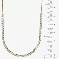 H-I / I1) Womens 1 1/2 CT. T.W. Lab Grown White Diamond 10K Gold Tennis Necklaces