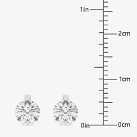 Floating Diamonds (F / Vs2) 2 CT. T.W. Lab Grown White Diamond 14K White Gold Round Jewelry Set