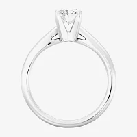 1 CT. Lab-Grown (G / SI2) Diamond Oval Solitaire Engagement Ring 10K Gold