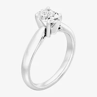 1 CT. Lab-Grown (G / SI2) Diamond Oval Solitaire Engagement Ring 10K Gold