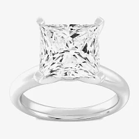 (F / VS1) Womens 5 CT. Lab-Grown White Diamond 14K Gold Princess-cut Solitaire Engagement Ring