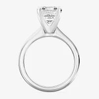 (F / VS1) Womens 5 CT. Lab-Grown White Diamond 14K Gold Emerald-cut Solitaire Engagement Ring