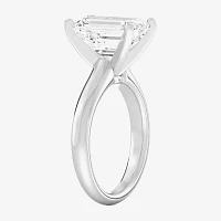 (F / VS1) Womens 5 CT. Lab-Grown White Diamond 14K Gold Emerald-cut Solitaire Engagement Ring