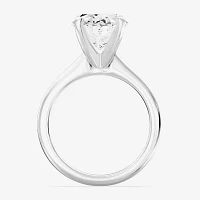 (F / VS1) Womens 5 CT. Lab-Grown White Diamond 14K Gold Oval Solitaire Engagement Ring