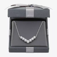 Womens 1/2 CT. T.W. Lab Grown White Diamond Sterling Silver Pendant Necklaces