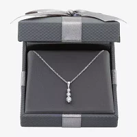 Womens 1/ CT. T.W. Lab Grown White Diamond Sterling Silver Pendant Necklaces