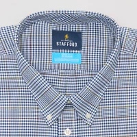 Stafford Coolmax All Season Oxford Mens Slim-Tall Fit Long Sleeve Dress Shirt