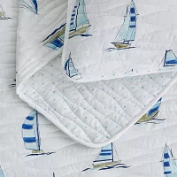 Linery Reversible Coastal Print 2-pc. Quilt Set