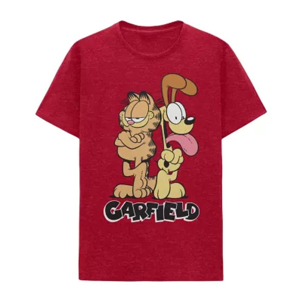 Mens Short Sleeve Garfield Graphic T-Shirt