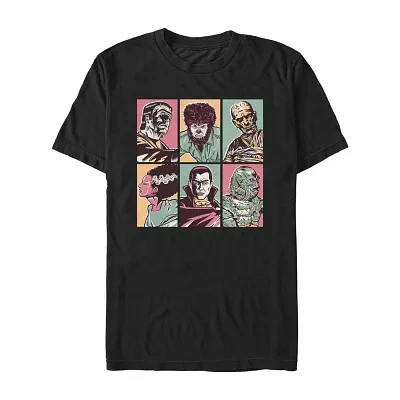 Mens Short Sleeve Universal Monsters Graphic T-Shirt