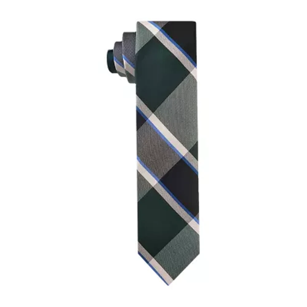 J. Ferrar Plaid Tie