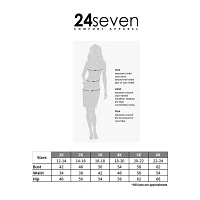 24seven Comfort Apparel Womens Elbow Sleeve Shift Dress Plus