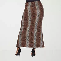 24seven Comfort Apparel Womens Maxi Skirt - Plus