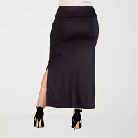 24seven Comfort Apparel Womens Maxi Skirt