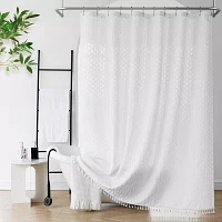 Awesome Home™ Waterproof  Poly Snap Liner Shower Curtain Set